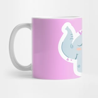 Cute Elephant Art Mug